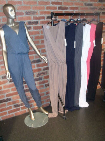 Silk Mix Jumpsuit with Elasticated Waist