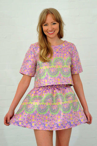 'Secret Garden Party' (Matching Top & Skirt)